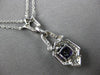 1.04CT DIAMOND & AAA AMETHYST 14KT WHITE GOLD 3D CUSHION & ROUND LARIAT NECKLACE