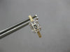 .50CT DIAMOND 18KT YELLOW GOLD 3D ROUND & BAGUETTE HUGGIE HOOP HANGING EARRINGS