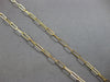 ESTATE 18KT YELLOW GOLD 3D CLASSIC OVAL LINK FUN CHAIN NECKLACE