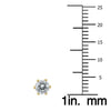 ESTATE .75CT DIAMOND 14KT YELLOW GOLD 3D CLASSIC ROUND SIX PRONG STUD EARRINGS