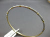.87CT DIAMOND 14K 2 TONE GOLD BY THE YARD SEMI ETERNITY FLEXIBLE BANGLE BRACELET