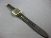 ANTIQUE LARGE 14KT YELLOW GOLD 3D RECTANGULAR LONGINES MENS WATCH #27972