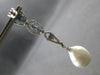 ESTATE EXTRA LARGE 4.38CT AAA SAPPHIRE & SOUTH SEA PEARL 18K WHITE GOLD EARRINGS
