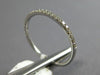 ESTATE .16CT DIAMOND 18KT WHITE GOLD 1MM SEMI ETERNITY WEDDING ANNIVERSARY RING