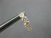 ESTATE 1.37CT DIAMOND 18KT YELLOW GOLD 3D CLASSIC 5 STONE HUGGIE FUN EARRINGS