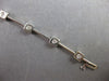 .42CT DIAMOND 14K WHITE GOLD ROUND ETOILE BY THE YARD SQUARE FUN TENNIS BRACELET