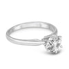 ESTATE .75CT DIAMOND 14KT WHITE GOLD 3D CLASSIC ROUND SOLITAIRE ENGAGEMENT RING