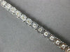 ESTATE 1.0CT DIAMOND 14K WHITE GOLD 3D ROUND DIAMOND CUT CLASSIC TENNIS BRACELET