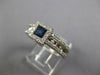 1.15CT DIAMOND & AAA SAPPHIRE 14KT WHITE GOLD PRINCESS & ROUND SQUARE FUN RING