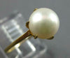 ESTATE AAA SOUTH SEA PEARL 14KT YELLOW GOLD 3D CLASSIC SOLITAIRE ENGAGEMENT RING