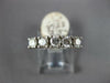 .50CT DIAMOND 14K WHITE GOLD 3D CLASSIC 5 STONE 4 PRONG WEDDING ANNIVERSARY RING