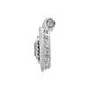 EXTRA LARGE 6.08CT DIAMOND 18KT WHITE GOLD 3D ROUND BAGUETTE & PRINCESS PENDANT