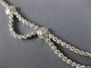 ESTATE LARGE 8.25CT DIAMOND 14KT WHITE GOLD FLOWER TEAR DROP CLEOPATRA NECKLACE