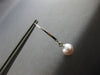 ESTATE AAA LIGHT PINK SOUTH SEA PEARL 14KT WHITE GOLD LEVERBACK HANGING EARRINGS