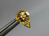 1.74CT DIAMOND & AAA SAPPHIRE 14KT YELLOW GOLD PEAR SHAPE STUD EARRINGS #27500