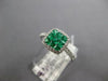 .84CT DIAMOND & AAA EMERALD 18KT WHITE GOLD 3D ROUND & PRINCESS SQUARE FUN RING