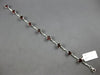 9.14CT DIAMOND & AAA GARNET 14KT WHITE GOLD 3D ROUND BY THE YARD TENNIS BRACELET