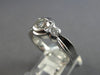.87CT DIAMOND 14K WHITE GOLD 3D CLASSIC ROUND SEMI BEZEL 3 STONE ENGAGEMENT RING