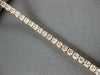 ESTATE 3.0CT DIAMOND 14KT ROSE GOLD 3D CLASSIC ROUND 4 PRONG TENNIS BRACELET