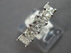 LARGE 1.85CT DIAMOND 14K WHITE GOLD 3D PRINCESS 5 STONE WEDDING ANNIVERSARY RING