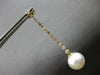 LARGE 1.37CT DIAMOND & AAA SOUTH SEA PEARL 18KT YELLOW GOLD 3D HANGING EARRINGS