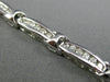 ESTATE 1.75CT DIAMOND 18KT WHITE GOLD 3D CLASSIC CHANNEL LINK TENNIS BRACELET