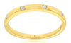 ESTATE .06CT DIAMOND 14KT YELLOW GOLD 3D ROUND ETOILE WEDDING ANNIVERSARY RING