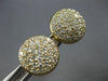 ESTATE LARGE 1.93CT DIAMOND 14KT YELLOW GOLD CLASSIC CLUSTER CIRCULAR CUFFLINKS