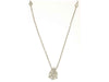 .33CT DIAMOND 14KT WHITE GOLD 3D ROUND PAVE TEAR DROP BY THE YARD LOVE NECKLACE