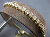 3.23CT DIAMOND 14K YELLOW GOLD 3D ROUND SEMI ETERNITY ADJUSTABLE TENNIS BRACELET