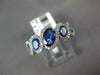 1.83CT DIAMOND & AAA SAPPHIRE 18KT WHITE GOLD OVAL & ROUND 5 STONE INFINITY RING