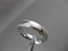 ESTATE 14KT WHITE GOLD SHINY MILGRAIN COMFORT FIT WEDDING BAND RING 4mm #23411