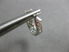 .76CT DIAMOND & AAA EMERALD 14KT WHITE GOLD 3D BAGUETTE & ROUND HUGGIE EARRINGS