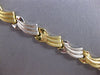 ESTATE 14KT WHITE & YELLOW GOLD 3D CLASSIC MATTE & SHINY MULTI BOW FUN BRACELET