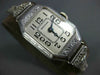 ANTIQUE ART DECO WALTHAM OLD MINE DIAMOND 14KT WHITE GOLD FILIGREE LADIES WATCH