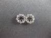ESTATE .34CT DIAMOND 18KT WHITE GOLD CLASSIC ROUND SHARED PRONG EARRING JACKETS