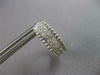 WIDE .97CT DIAMOND 14KT WHITE GOLD 3D 2 ROW ROUND FILIGREE HOOP HANGING EARRINGS