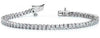 ESTATE 8.0CT DIAMOND 14KT WHITE GOLD 3D CLASSIC 2 PRONG DIAGONAL TENNIS BRACELET