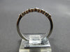 ESTATE .65CT DIAMOND 18KT WHITE GOLD 2MM SEMI ETERNITY WEDDING ANNIVERSARY RING
