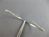 .53CT DIAMOND 14KT WHITE GOLD 3D GRADUATING JOURNEY FLEXIBLE FUN BANGLE BRACELET