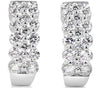 ESTATE 1.80CT DIAMOND 14KT WHITE GOLD 3D 3 ROW CLASSIC UMBRELLA HANGING EARRINGS