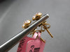 ESTATE .33CT DIAMOND 18KT ROSE GOLD BEZEL CLUSTER CIRCULAR FLOWER STUD EARRINGS