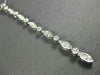 ESTATE .24CT DIAMOND 14K WHITE GOLD 3D ELONGATED MARQUISE SHAPE JOURNEY PENDANT|WC8721D-1