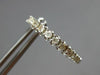 ESTATE .95CT DIAMOND 18KT WHITE GOLD 3D INSIDE OUT HUGGIE HOOP HANGING EARRINGS