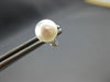 ESTATE .06CT DIAMOND & AAA SOUTH SEA PEARL 14KT WHITE GOLD CLASSIC STUD EARRINGS