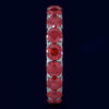 4.25CT AAA RUBY 14KT WHITE GOLD 3D CLASSIC SHARED PRONG ETERNITY FUN LOVE RING