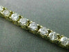 ESTATE LONG 4.26CT ROUND DIAMOND 14KT YELLOW GOLD 3D CLASSIC TENNIS BRACELET 3mm