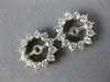 ESTATE 1.25CT DIAMOND 14KT WHITE GOLD 3D CLASSIC FLORAL EARRING JACKETS