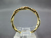 ESTATE .20CT DIAMOND 18KT YELLOW GOLD 3D CLASSIC ROPE SEMI ETERNITY LOVE RING