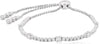 ESTATE 1.10CT DIAMOND 14K WHITE GOLD 3D CLASSIC ROUND ADJUSTABLE TENNIS BRACELET